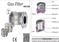Le régulateur Italie Geca de pression de gaz de 6 barres a fait le filtre GF050-TPIO - PMax de gaz