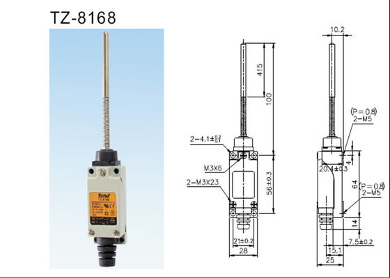 TZ-8168 tendent le type en acier conception antipoussière de ruban de ressort de commutateur de limite