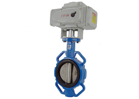 Type de gaufrette d'axe de valve motrice électrique d'eaux d'égout d'eau demi