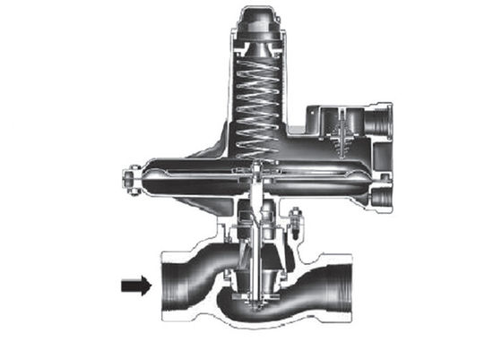 Les séries malléables de Fisher 133L de fer dirigent le régulateur réduisant la pression actionné de gaz