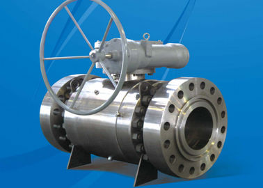 Pression de connexion de la bride Classe 600 Trunnion monté soupape à bille vers boîte de vitesses de bélier conception antistatique ignifuge